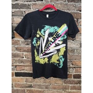 Vintage Ivoryline XS Black Short Sleeve Shirt Y2K American Apparel Tooth Nail